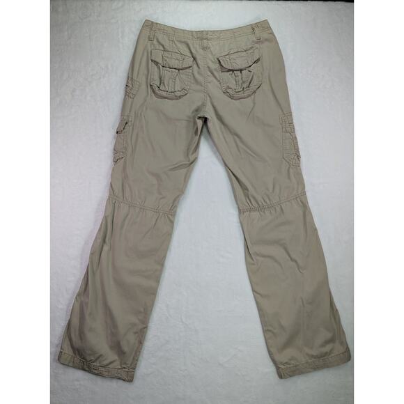 Mudd Juniors Size 7 Cotton Straight Leg Khaki Cargo Pants VTG - Picture 8 of 13